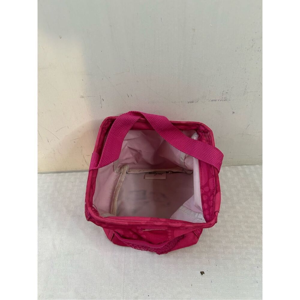 31 Thirty-one 6" Pink round circles square caddy‎ all
